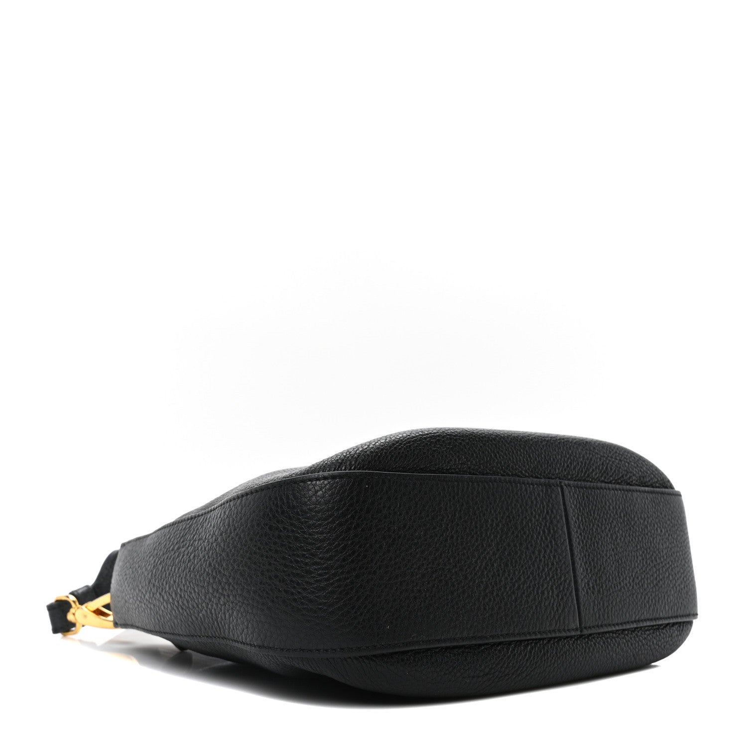Prada Vitello Phenix Zippered Messenger Hobo Black 4 of 9