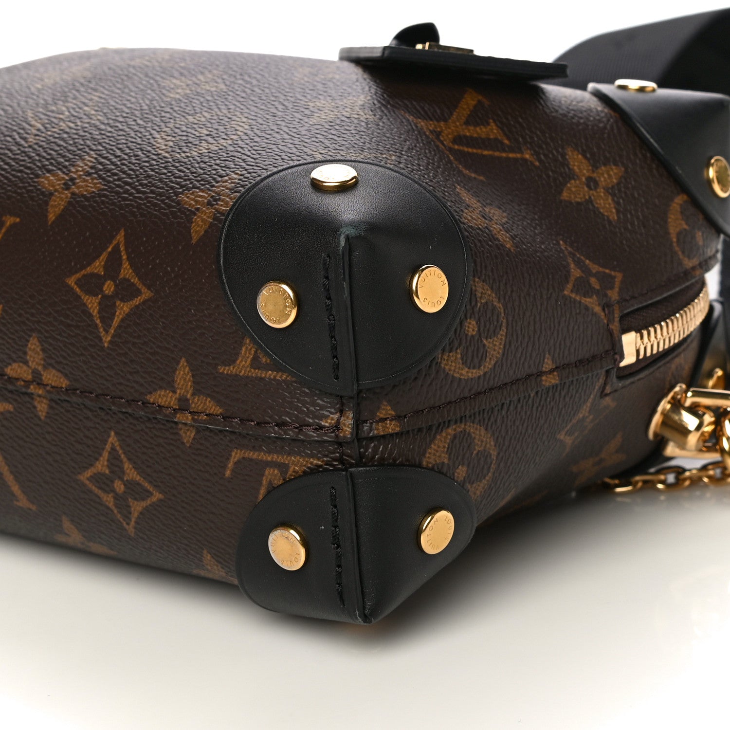 Louis Vuitton Monogram Petite Malle Souple Black 10 of 13