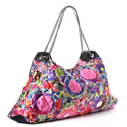 Chanel Satin Quilted Large Kaleidoscope Tote Multicolor 3 of 7