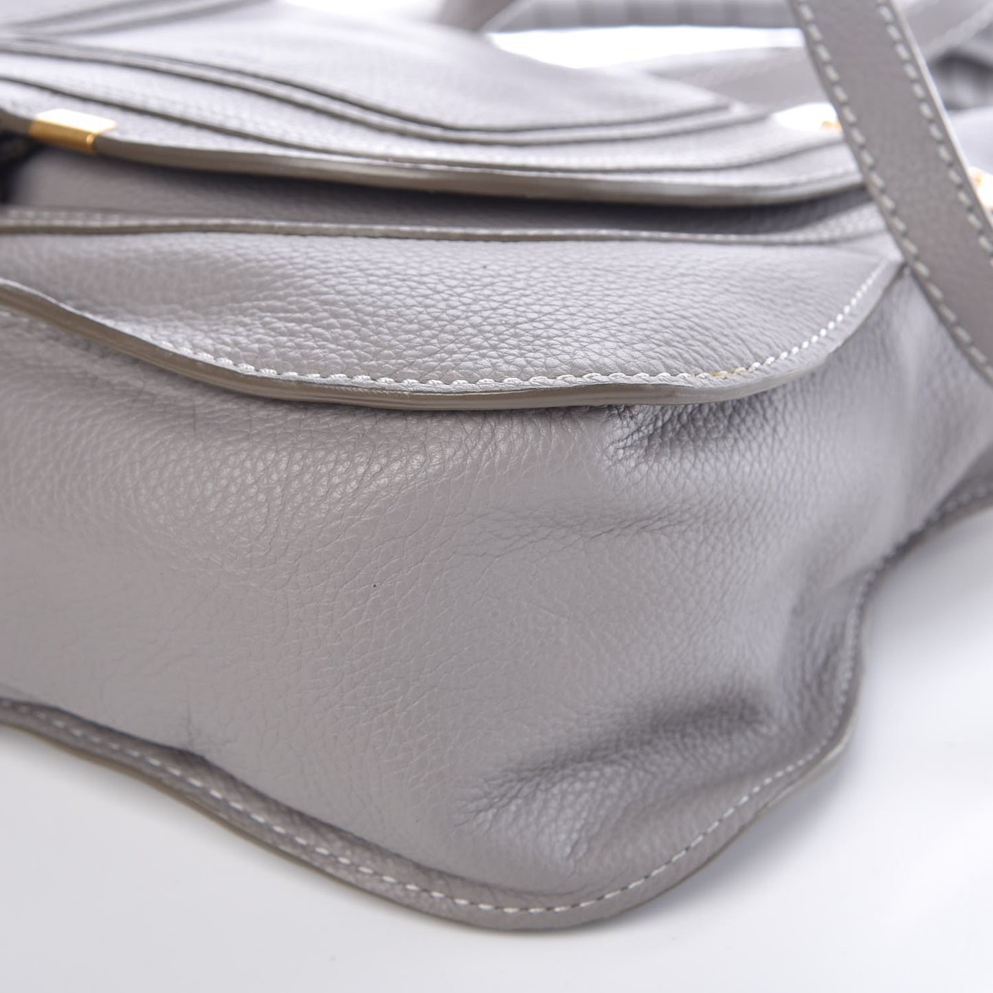 Calfskin Medium Marcie Satchel Cashmere Grey