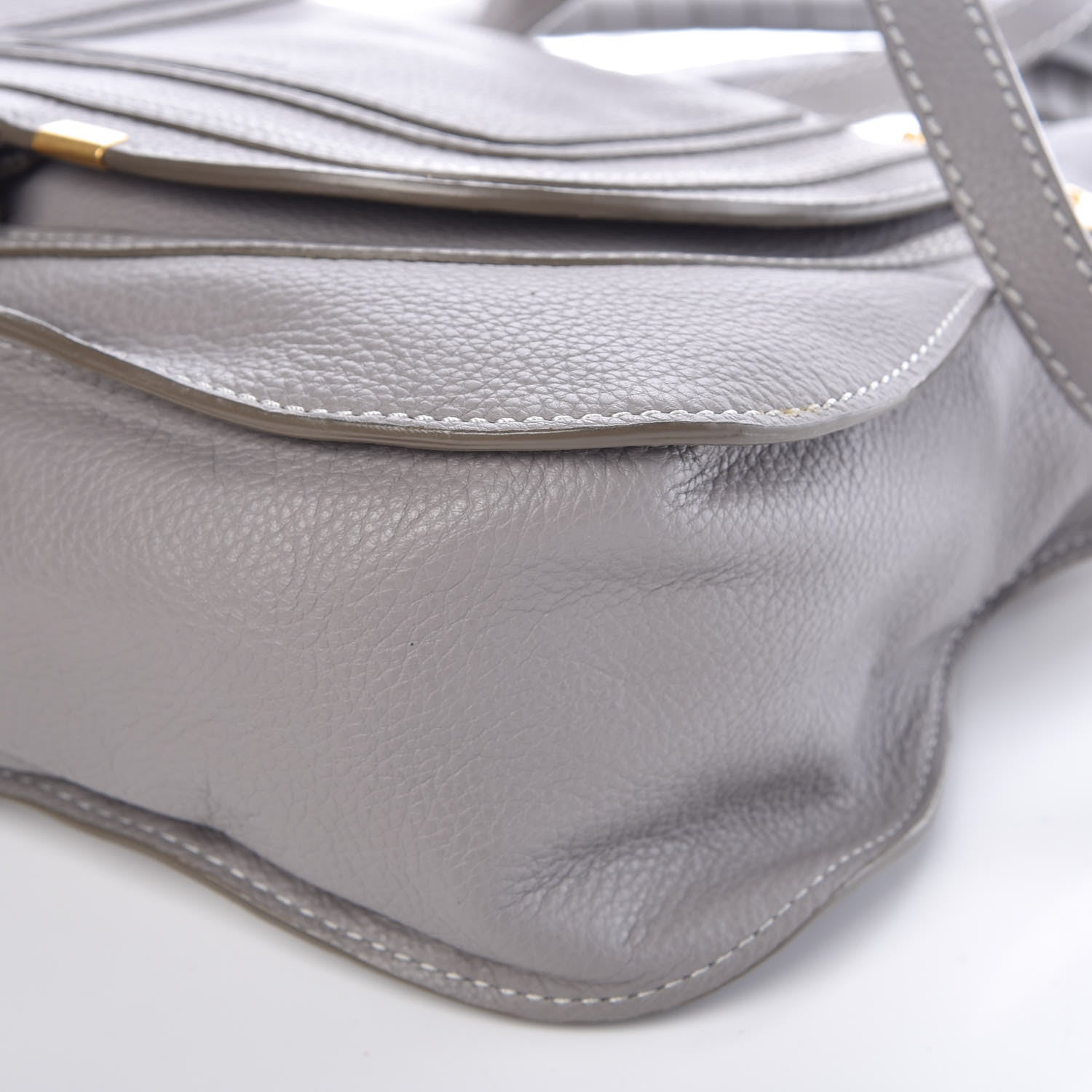 Chloe Calfskin Medium Marcie Satchel Cashmere Grey 8 of 8