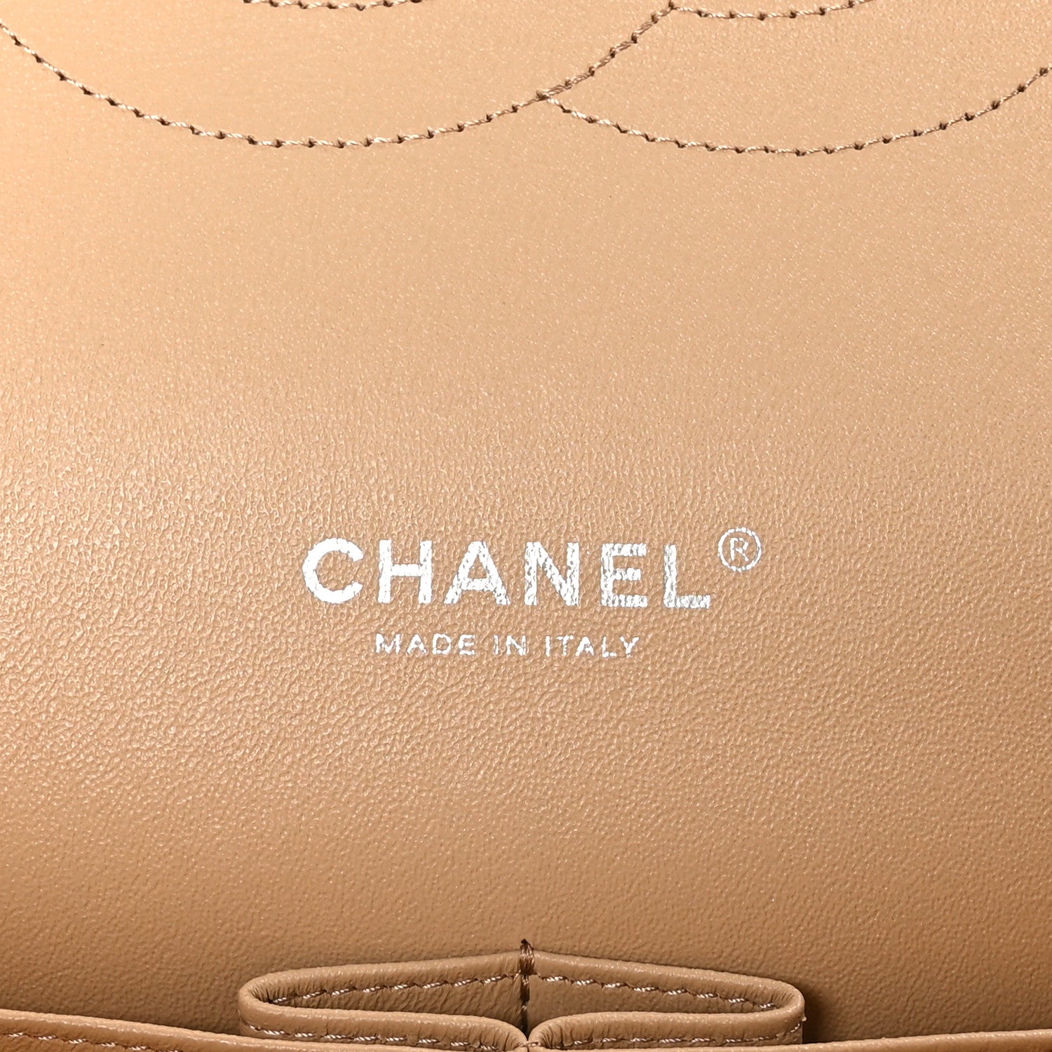 Chanel Lambskin Quilted Maxi Double Flap Beige 6 of 9