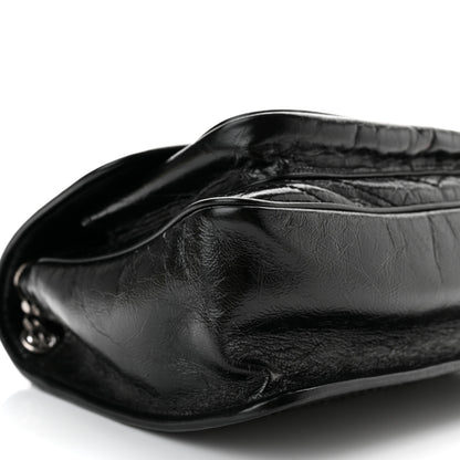 Saint Laurent Crinkled Calfskin Matelasse Monogram Medium Niki Chain Satchel Black 9 of 10
