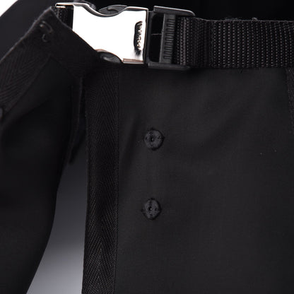 Prada Tessuto Nylon Peplum Belt Nero Black 5 of 13