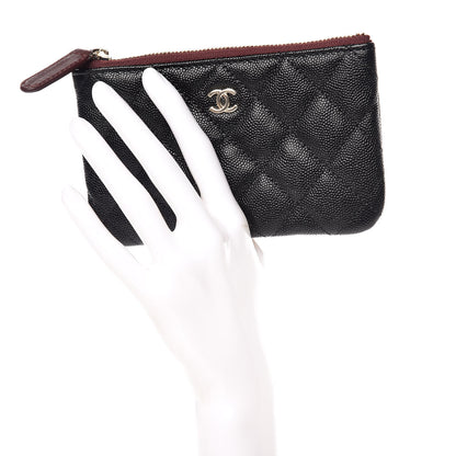 Chanel Caviar Quilted Small Cosmetic Case Black 2 of 8