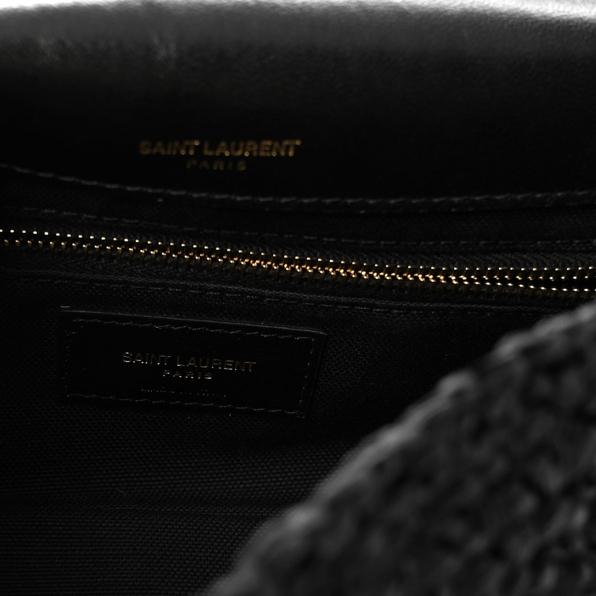 Saint Laurent Raffia Monogram Medium Jamie Black 11 of 19