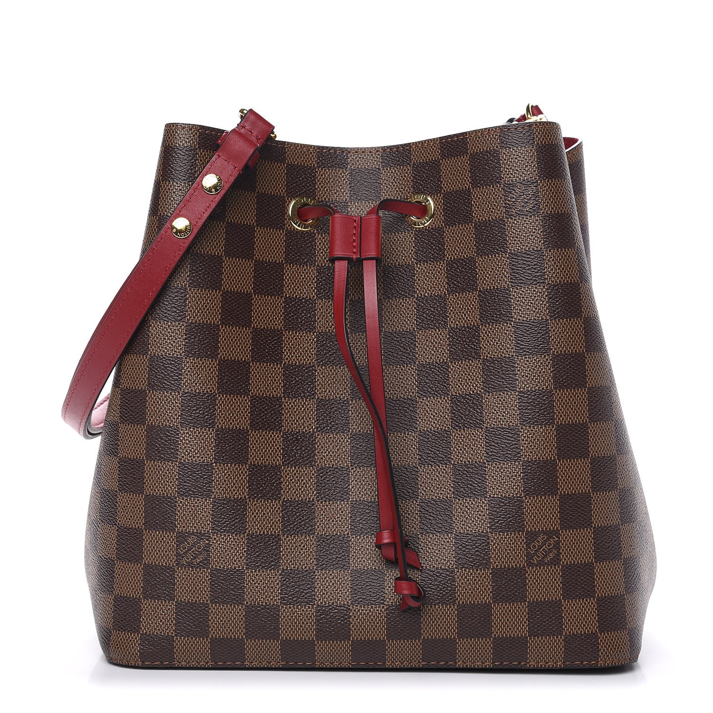 Damier Ebene Neonoe MM Cherry Berry