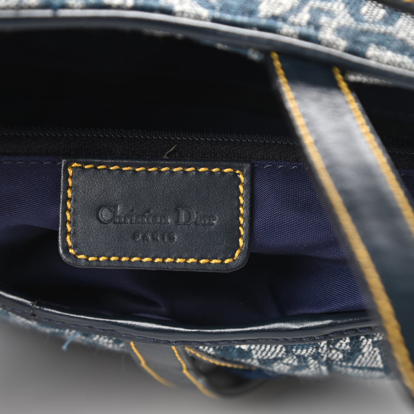 Monogram Saddle Bag Blue