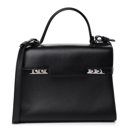 Delvaux Calfskin MM Tempete Satchel Black 1 of 11