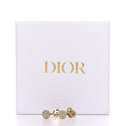 Christian Dior Crystal La Petite Tribale Earrings Gold 4 of 4
