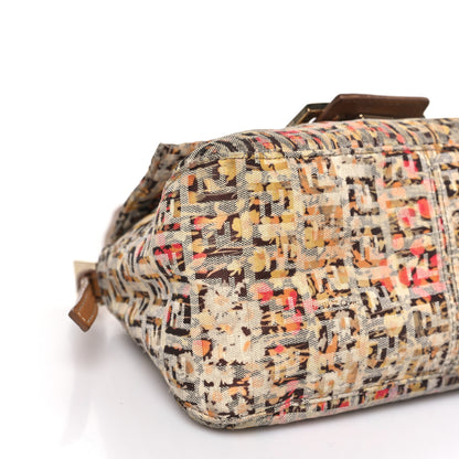 Fendi Zucchino Vitello Floral Mini Forever Mini Mama Baguette Brown Multicolor 9 of 12
