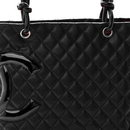 Chanel Calfskin Quilted Large Cambon Tote Black 8 of 10