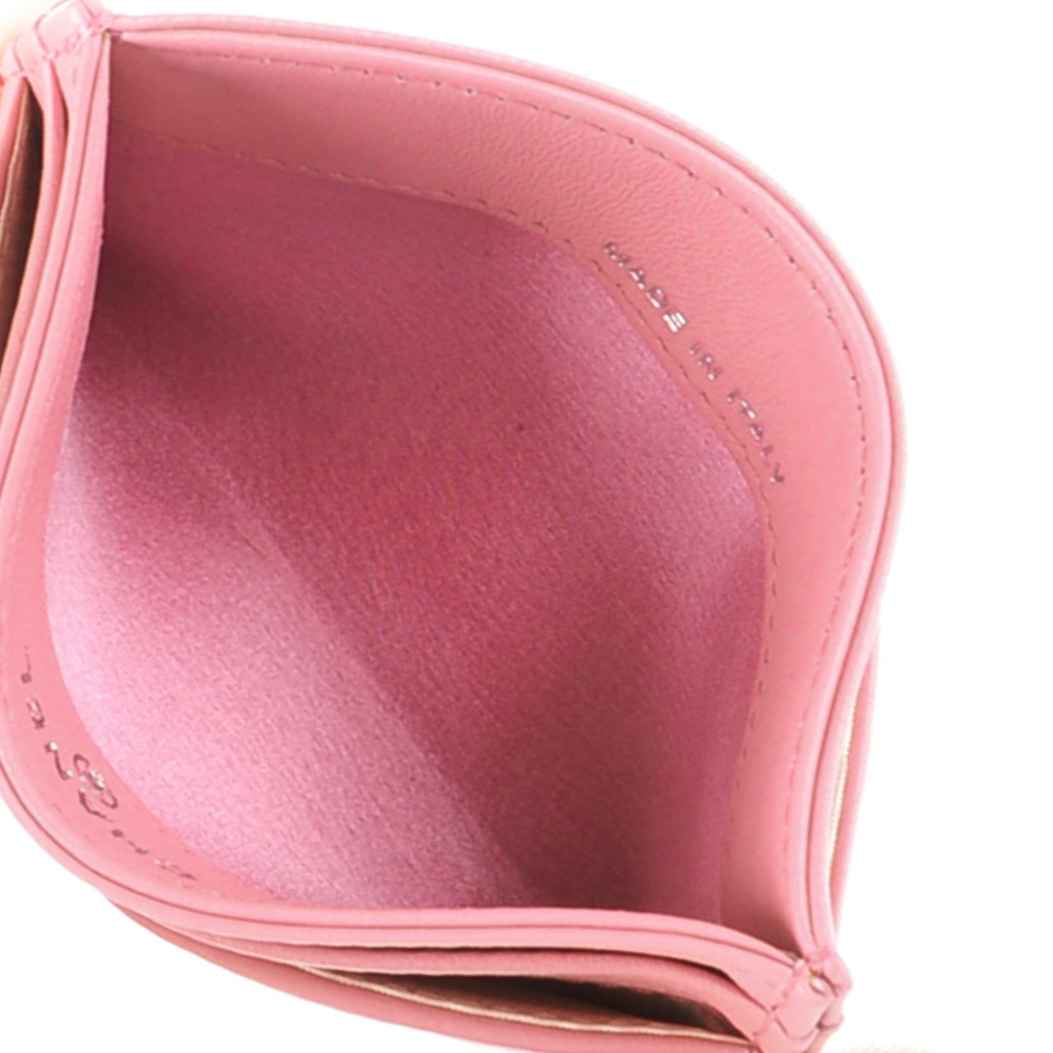 Chanel Lambskin Camellia Embossed Card Holder Pink 5 of 8