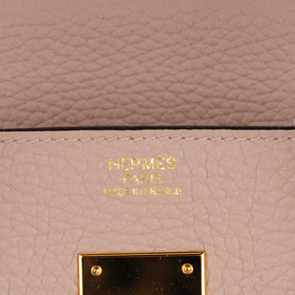 Hermes Taurillon Clemence Birkin 30 Glycine 9 of 23