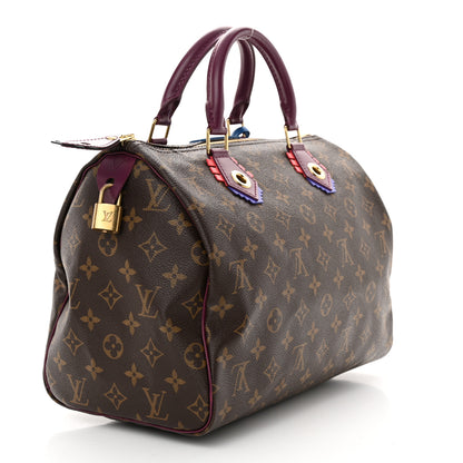 Louis Vuitton Monogram Totem Speedy 30 Magenta 3 of 11