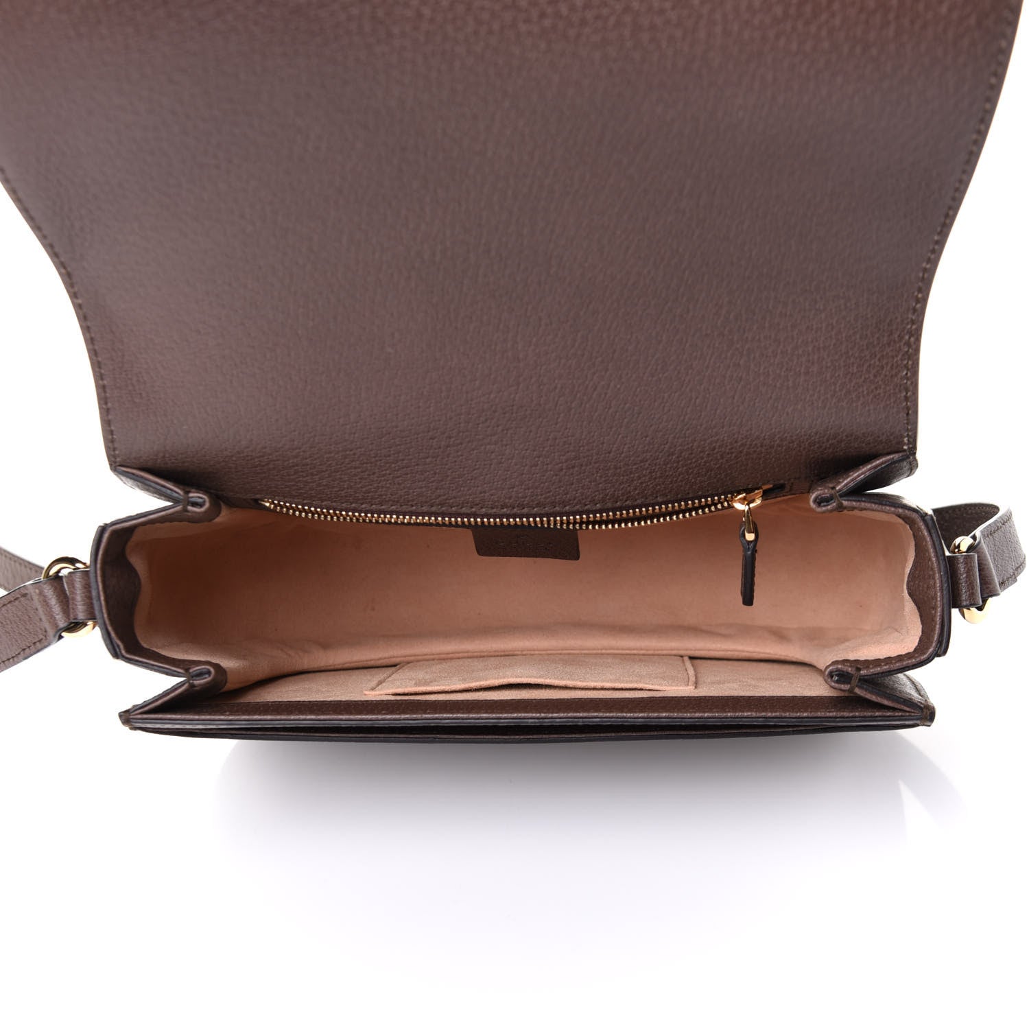 Gucci GG Supreme Monogram Web Small Ophidia Flap Messenger Bag Brown 5 of 12
