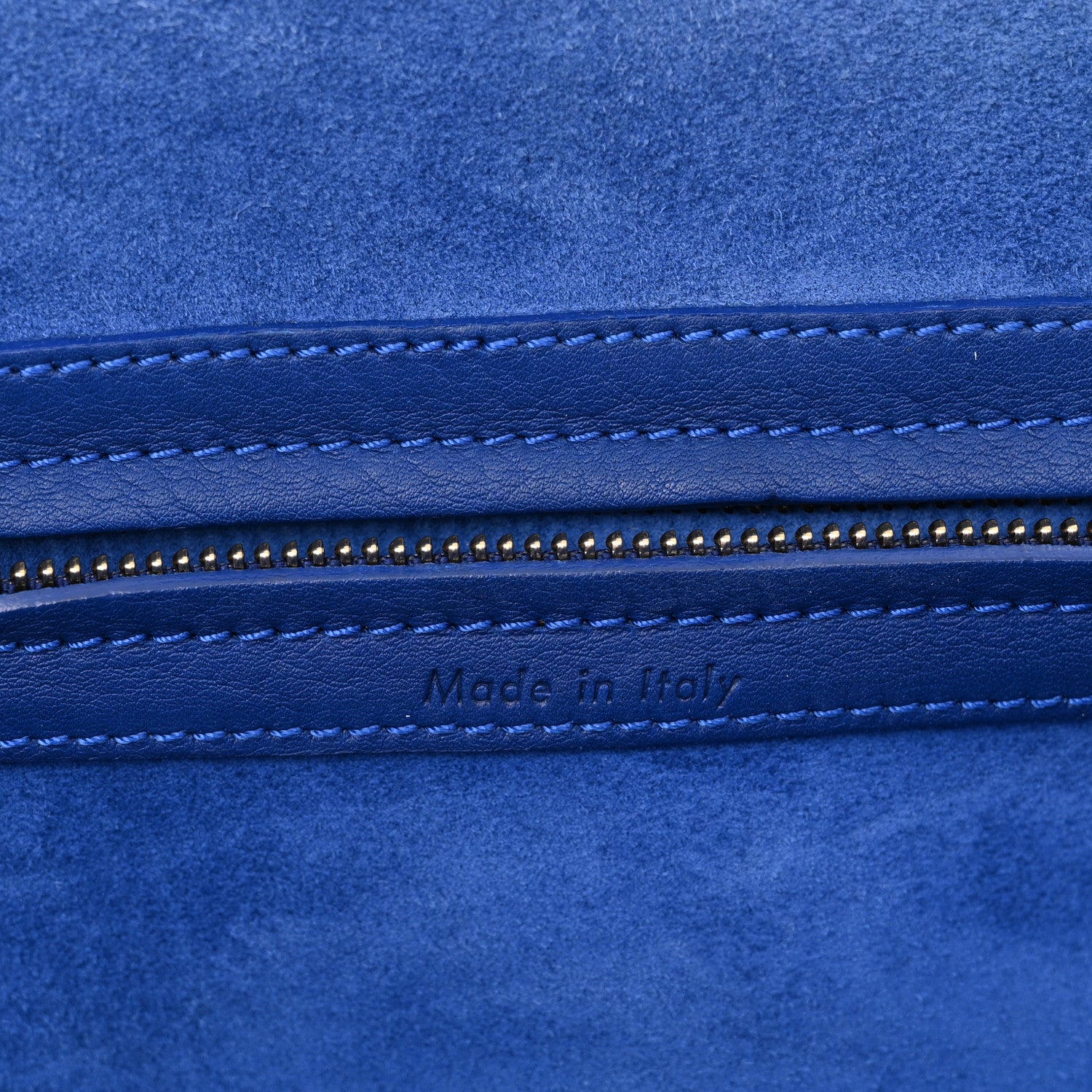 Celine Supple Calfskin Medium Phantom Luggage Royal Blue 6 of 18