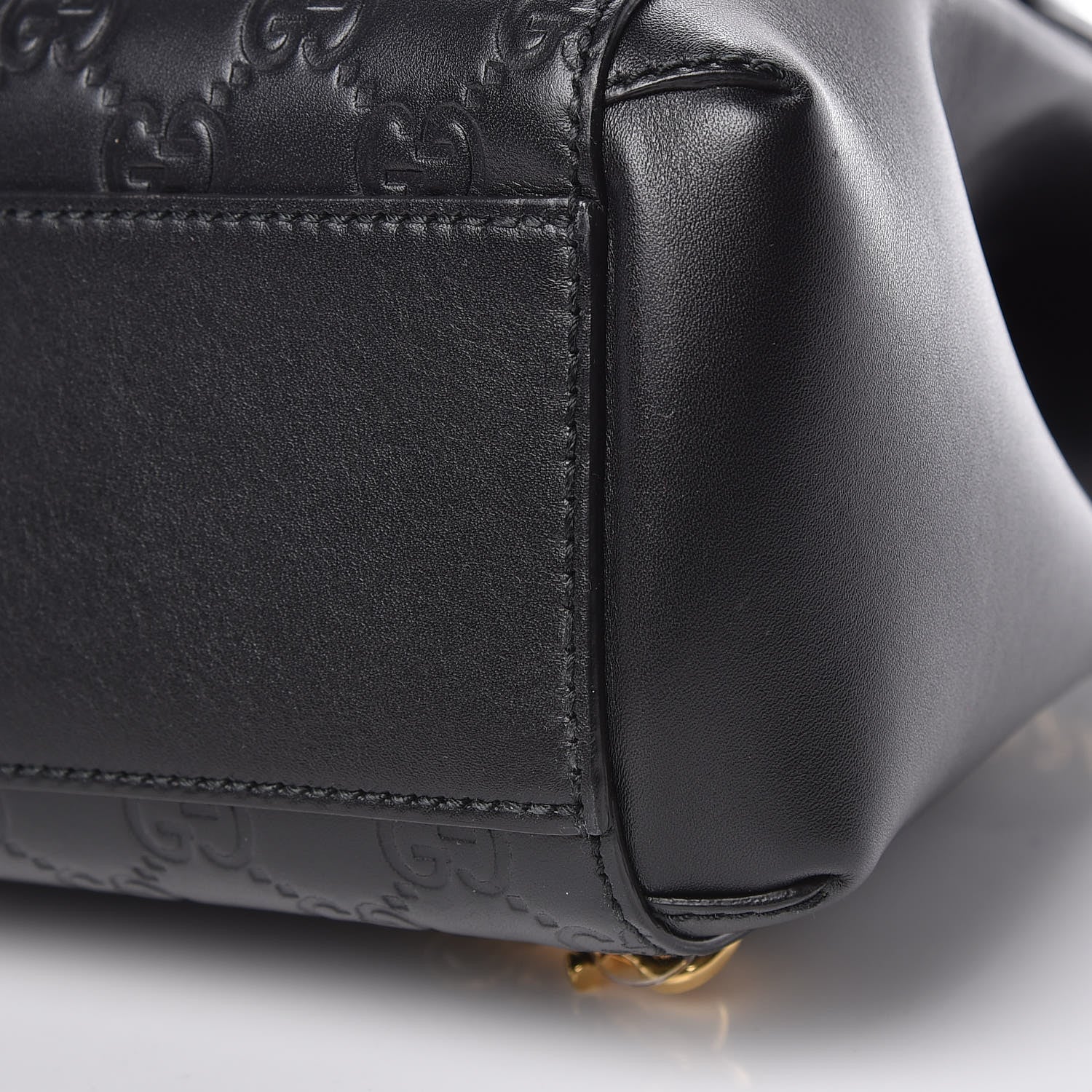 Gucci Guccissima Signature Padlock Backpack Black 11 of 11