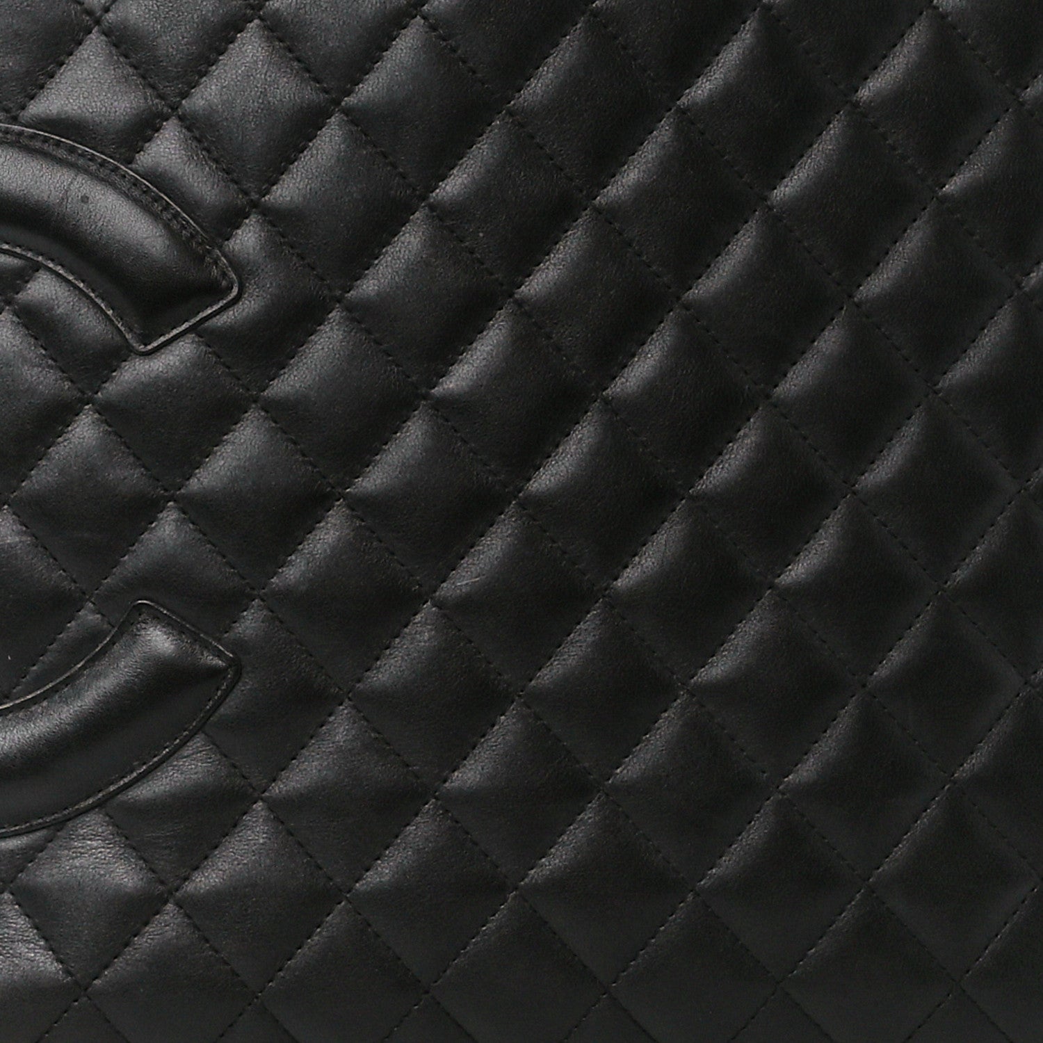 Chanel Calfskin Quilted Large Cambon Tote Black 7 of 9
