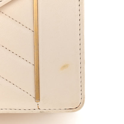 Chanel Lambskin Reversed Chevron Quilted Flap White 12 of 17