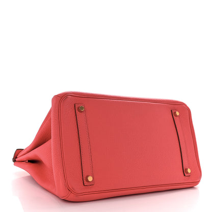 Hermes Taurillon Clemence BIRKIN 35 Rose Jaipur 4 of 14