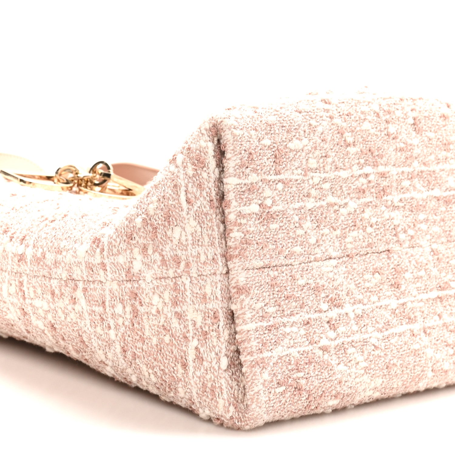 Christian Dior Tweed Cannage Small Vertical Toujours Rose des Vents 9 of 10