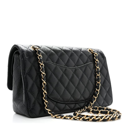 Chanel Caviar Quilted Medium Double Flap Black 3 of 13