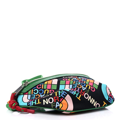 Gucci X THE NORTH FACE Econyl Nylon Textured Dollar Calfskin Belt Bag Black Turquoise New Shamarock New Cherry Red 4 of 8