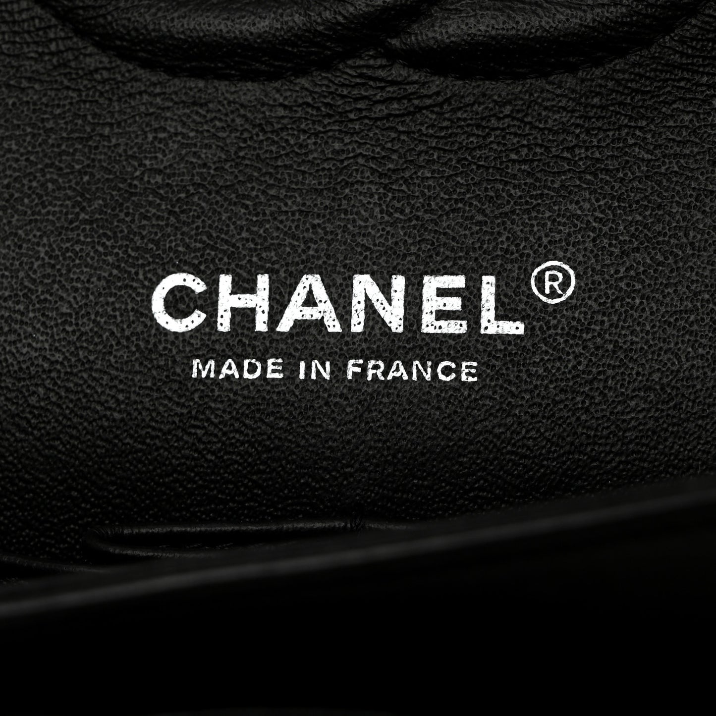 Lambskin Chevron Quilted Medium Double Flap Black