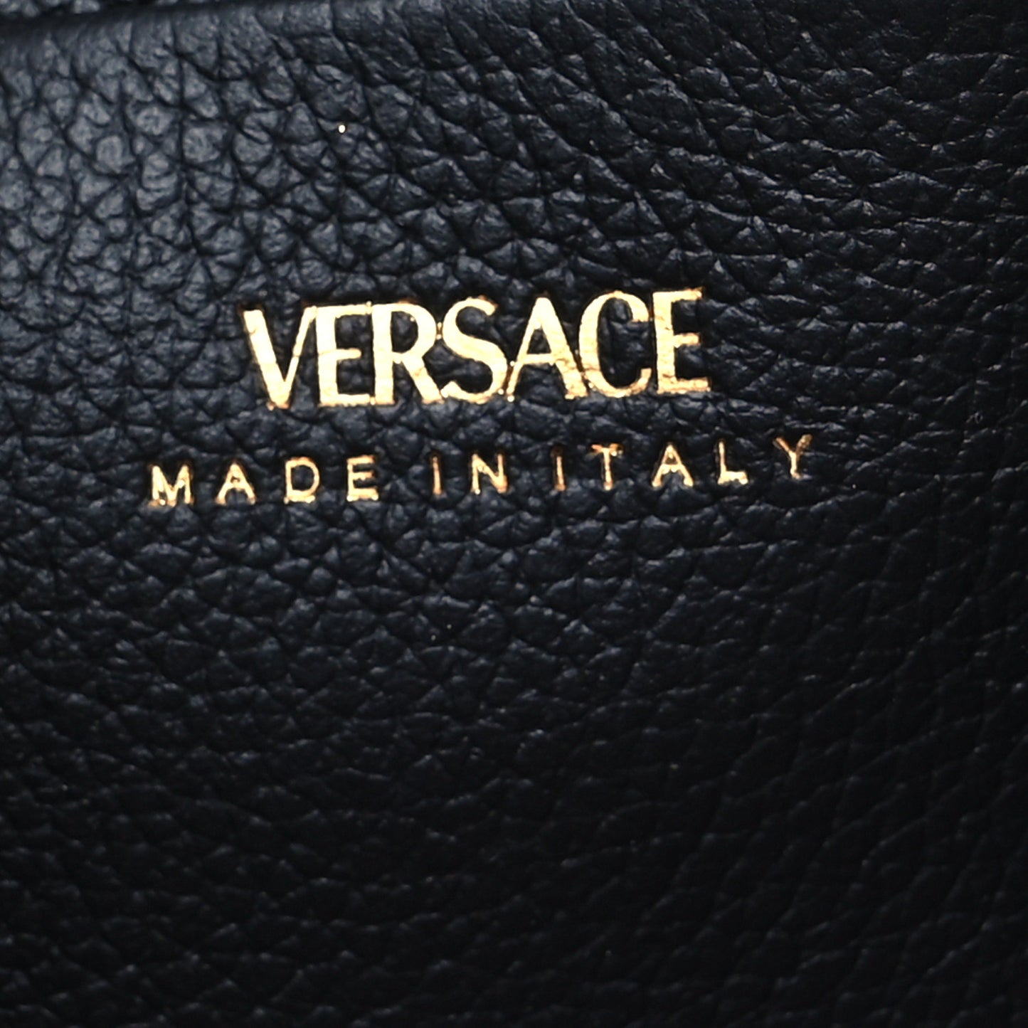 Grained Calfskin La Medusa Pouch Black