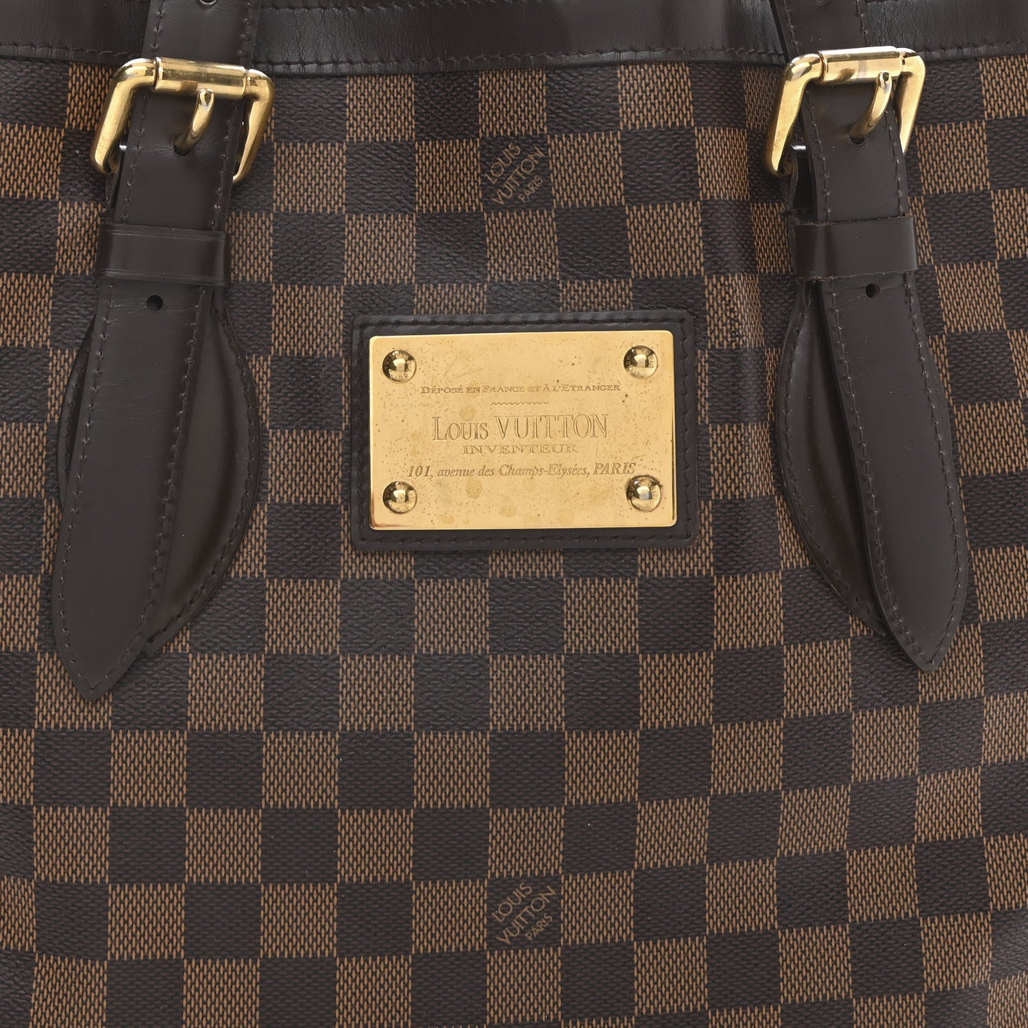 Louis Vuitton Damier Ebene Hampstead MM 7 of 9