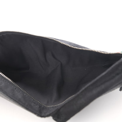 Gucci GG Monogram Web Double Pocket Belt Bag Black 4 of 12