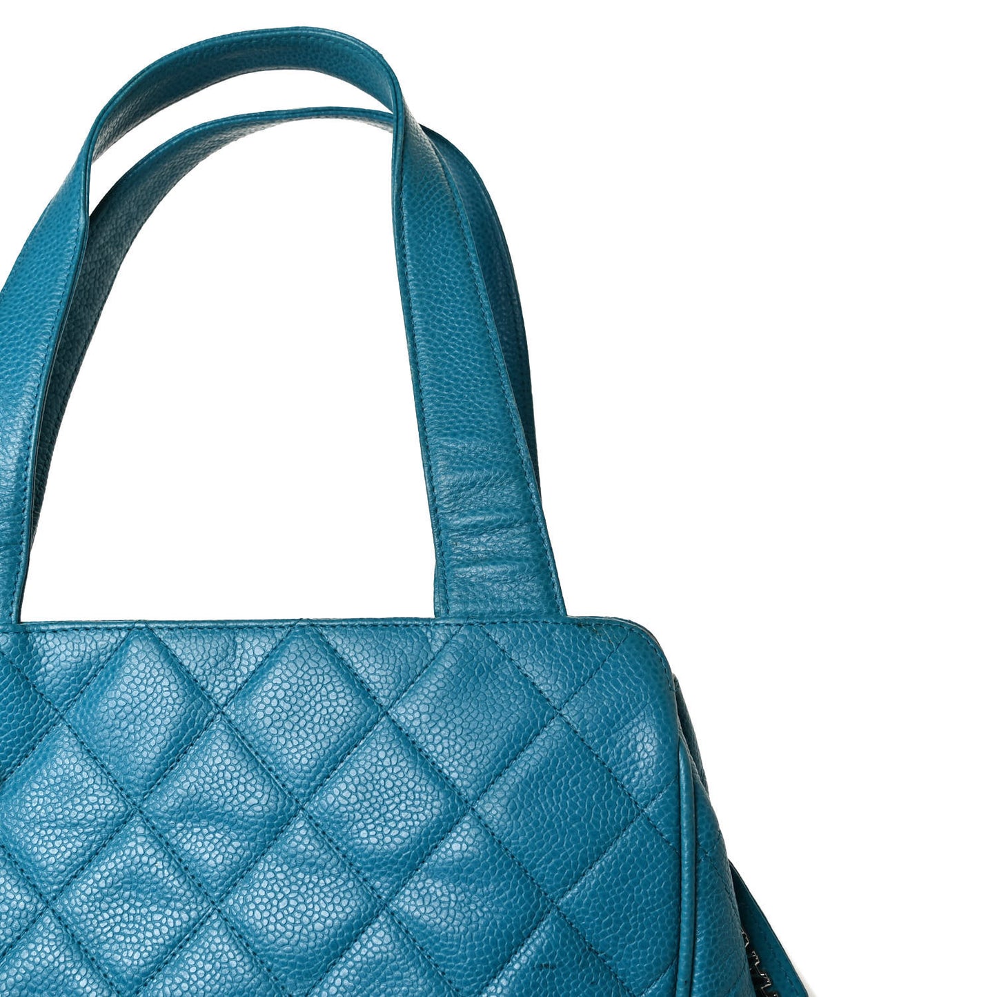 Caviar Quilted Shoulder Bag Blue