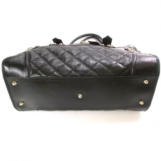 Burberry Leather XL Manor Tote Black 4 of 11