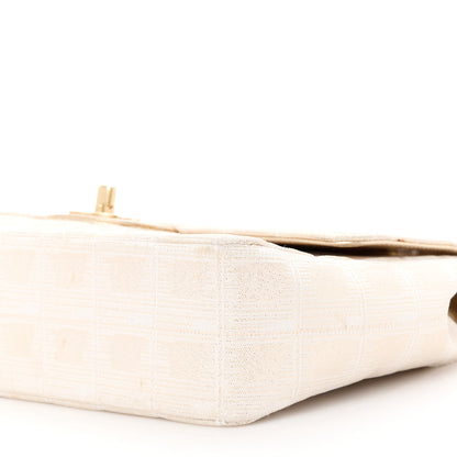 Chanel Metallic Nylon Medium Travel Flap Light Gold 11 of 13