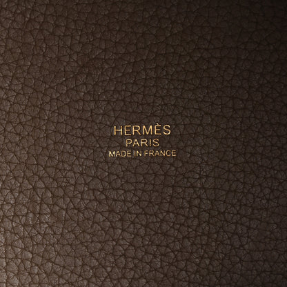 Hermes Taurillon Clemence Picotin Lock 18 PM Etoupe 6 of 10