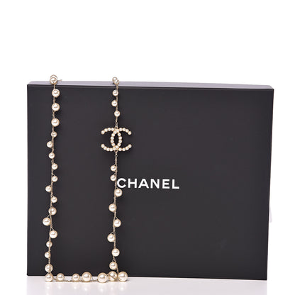 Chanel Pearl CC Long Necklace Gold 6 of 6