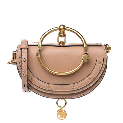 Chloe Calfskin Small Nile Bracelet Minaudiere Bag Biscotti Beige 1 of 14