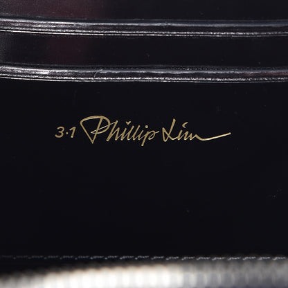 3.1 Phillip Lim 3.1 Metallic Calfskin Alix Circle Clutch Gunmetal 6 of 6