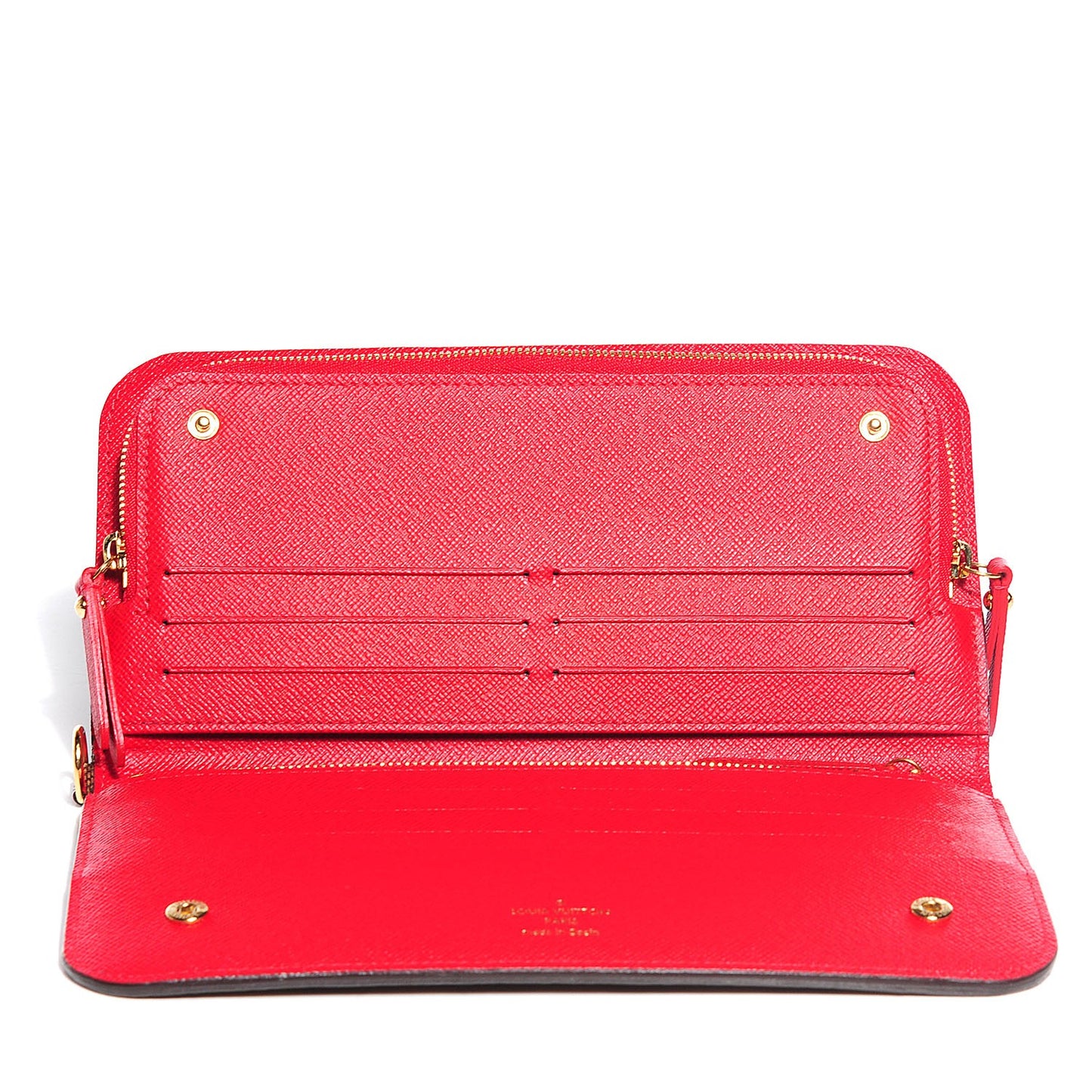 Damier Ebene Insolite Wallet Red