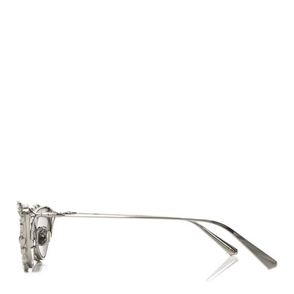 Christian Dior Metal Crystal MissDior B1U Butterfly Mirror Sunglasses Silver 3 of 7
