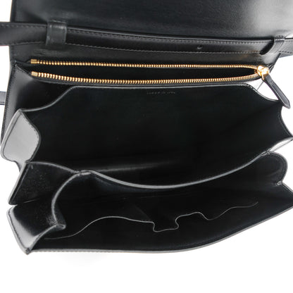 Celine Box Calfskin Medium Classic Box Flap Bag Black 5 of 7