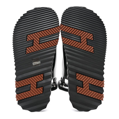Hermes Nappa Junior Sandals 38 Black 5 of 9