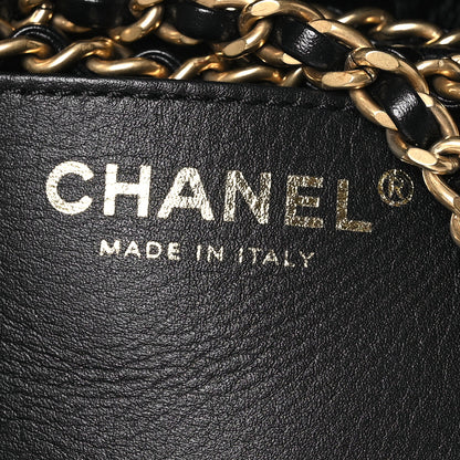 Chanel Shiny Calfskin Quilted Mini Chanel 22 Black 6 of 11