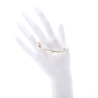 Cartier 18K Pink Gold 6 Diamond Small LOVE Bracelet 16 2 of 6