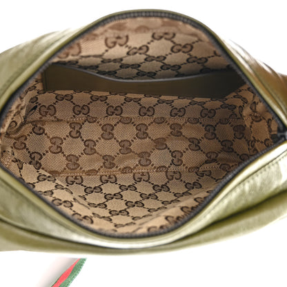 Gucci Piuma Lux Energy Web Monochrome Double G Crossbody Bag Military Wood 5 of 10