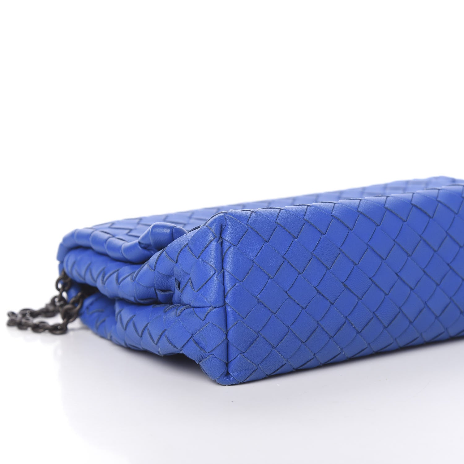 Bottega Veneta Nappa Intrecciato Baby Olimpia Shoulder Bag Signal Blue 7 of 9
