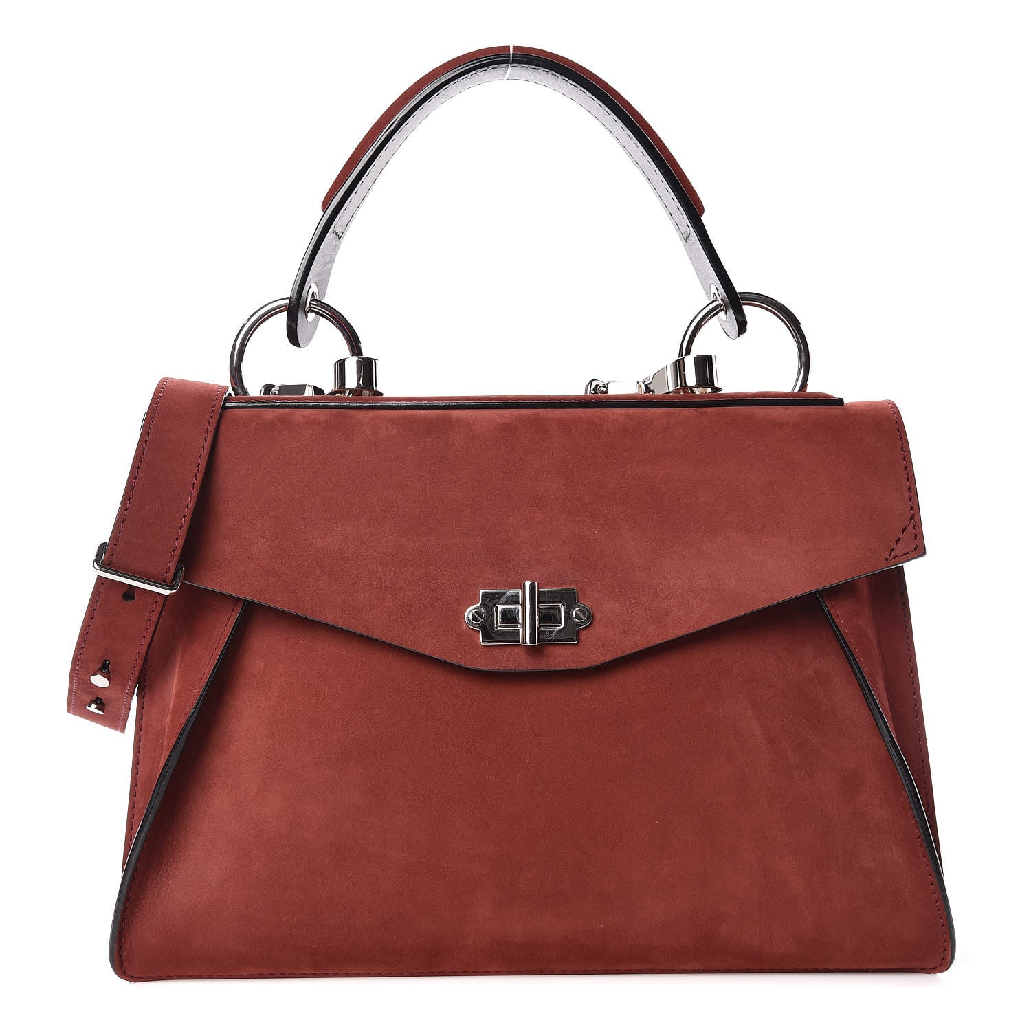 Proenza Schouler Nubuck Medium Hava Top Handle Bag Midnight Plum 1 of 14