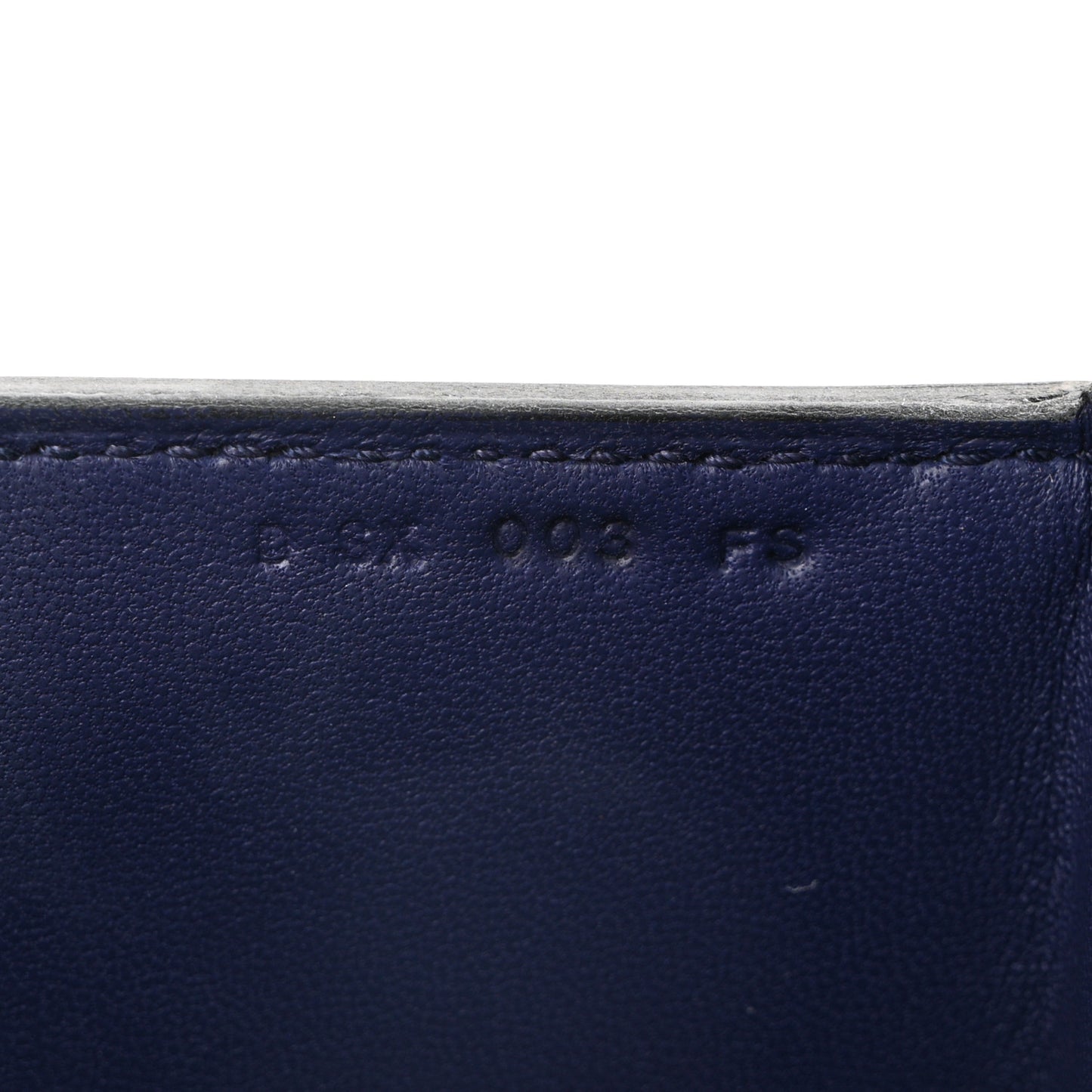 Chevre Mysore Cinhetic Boxy Top Handle Bag Blue Encre