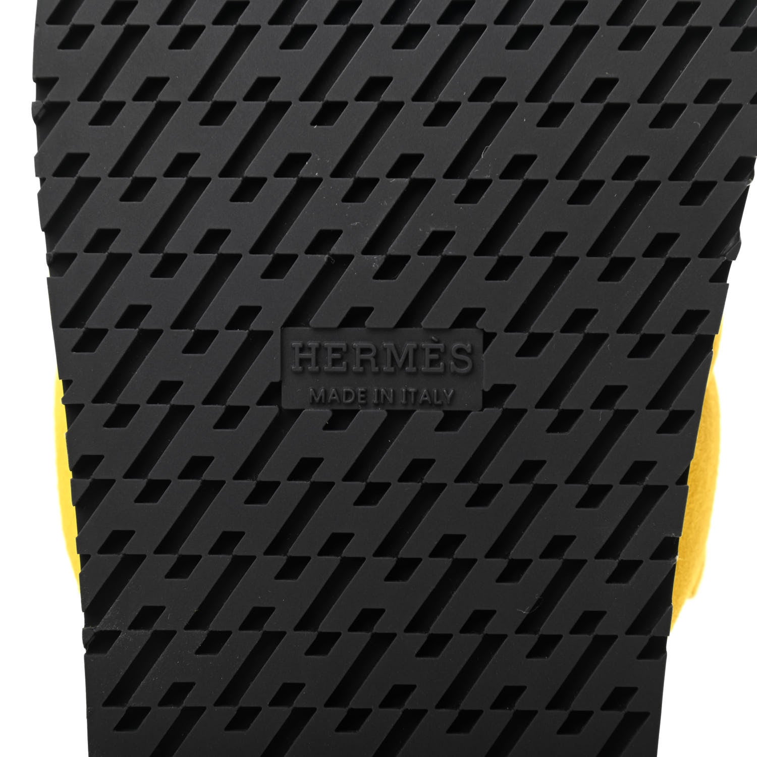 Hermes Suede Goatskin Extra Sandals 36.5 Jaune Sable 7 of 8